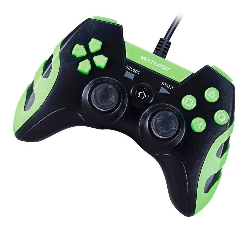  - Controle video game - Multilaser - unidade    Cod. JS091 Controle gamer com fio PS3/PC multilaser